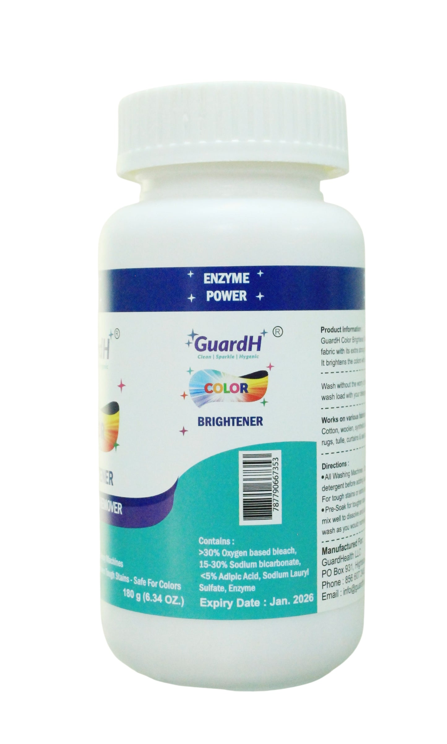 Color Brightener, Stain Remover Tablets, Laundry Usage, Removes Tough Stains, Safe for Clothes.